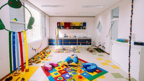 Sala de aula do Centro de Educação Infantil (CEI) Lygia Fagundes Telles - Imagem: reprodução/Prefeitura de SP