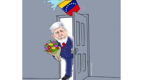 Brasil e Venezuela em conflito diplomático após veto de Maduro a Lula e Celso Amorim no país - Imagem: Divulgação/Coluna Esplanada