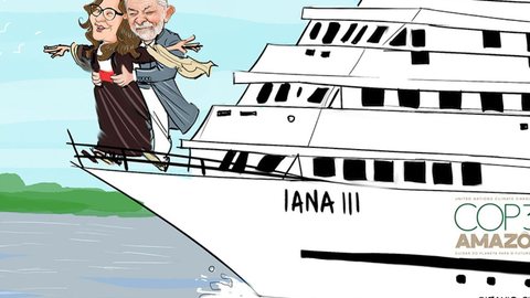 Iate de luxo abriga Lula e Janja na COP30 - Imagem: Divulgação/Coluna Esplanada