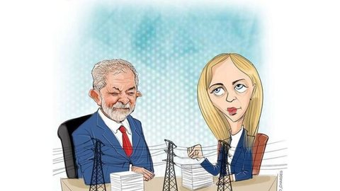 A visita de Giorgia Meloni ao Brasil coloca em xeque a continuidade da Enel no estado de São Paulo - Imagem: Divulgação / Coluna Esplanada