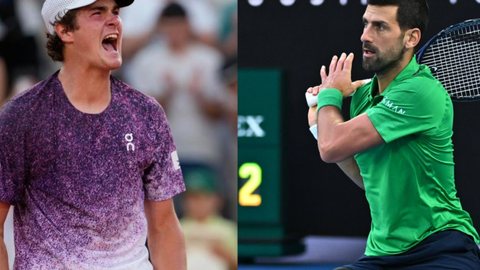O vencedor do confronto entre Fonseca e Djokovic avança para as oitavas de final, enfrentando Casper Ruud ou Tommy Paul - Imagem: Reprodução/ Divulgação/João Fonseca/ATP