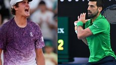 O vencedor do confronto entre Fonseca e Djokovic avança para as oitavas de final, enfrentando Casper Ruud ou Tommy Paul - Imagem: Reprodução/ Divulgação/João Fonseca/ATP