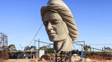 Estátua em homenagem a São Miguel Arcanjo superará a altura do Cristo Redentor - Imagem: Divulgação / Basílica São Miguel Arcanjo