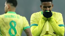Estêvão comemora gol do Brasil sobre a Tunísia - Foto: Franck Fife / AFP