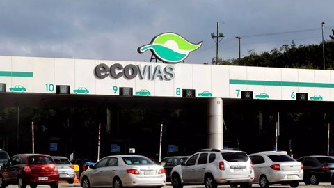 Reajuste nas tarifas de pedágio em São Paulo é baseado na variação do IPCA - Imagem: Reprodução / TV Tribuna