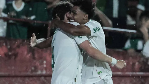 Luighi comemora o gol da vitória do Verdão - Imagem: Andre Pera | Gazeta Press