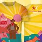 Camisa do grupo Estrela do Luar, confundida com símbolo do Partido dos Trabalhadores - Imagem: Reprodução/Instagram