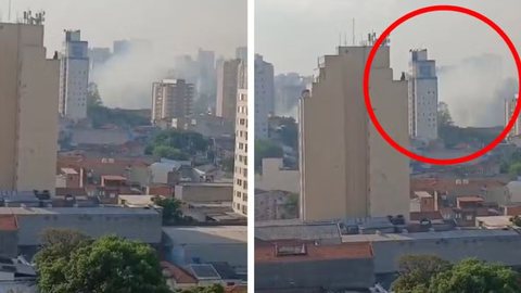 Um forte barulho e vibração foram sentidos por moradores do Centro de São Paulo, originados de uma subestação no Cambuci - Imagem: Reprodução | Redes Sociais