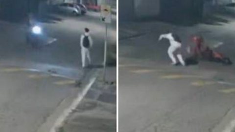 VÍDEO - estudante é baleado ao lutar com assaltante em São Paulo - Imagem: reprodução R7