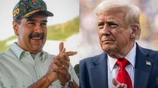 EUA enviam navios de guerra e mísseis para a Venezuela - Imagem: Reprodução / Instagram / @nicolasmaduro / @realdonaldtrump