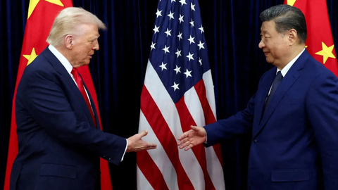 Os presidentes da China, Xi Jinping, e dos Estados Unidos, Donald Trump, lideram as duas maiores potências envolvidas na disputa por influência comercial no Brasil - Imagem: Reprodução