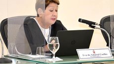 Desembargadora Eva do Amaral está no centro de debate sobre salários e benefícios no Judiciário. - Imagem: Reprodução