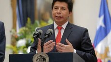A Justiça peruana condena Pedro Castillo a 11 anos de prisão por tentativa de golpe, após crise política e protestos no país - Imagem: Reprodução/G1/JAVIER TORRES/AFP