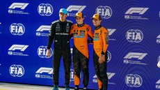 A corrida do GP da China começa às 4h deste domingo, com Hamilton vencendo a corrida sprint e Piastri na pole position - Imagem: Reprodução / X / @fia
