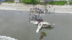Destroços da aeronave - Imagem: Reprodução / Arquivo pessoal / Francisco Trevisan