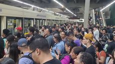 Lotação na estação Barra Funda - Imagem: Reprodução / TV Globo