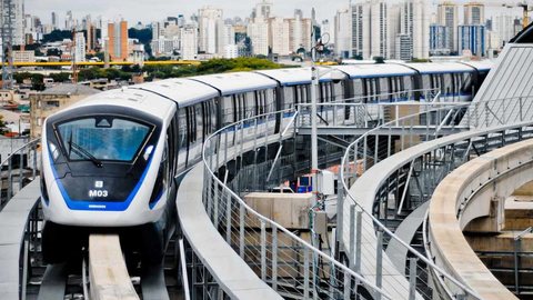 Monotrilho da Linha 15 - Imagem: Reprodução / Metrô CPTM