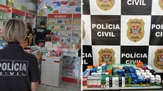 Farmacêutico é preso suspeito de vender remédios psiquiátricos e para emagrecer sem receita. - Imagem: Divulgação/Polícia Civil.