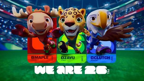 Esta será a terceira edição da Copa do Mundo a contar com mais de um mascote oficial - Imagem: Divulgação / FIFA