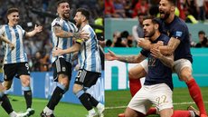 Argentina e França buscam seu terceiro título - Imagem: reprodução/Twitter