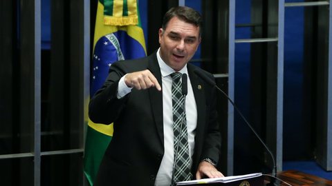 O senador Flávio Bolsonaro (PL-RJ) - Imagem: Reprodução / Agência Brasil / Lula Marques