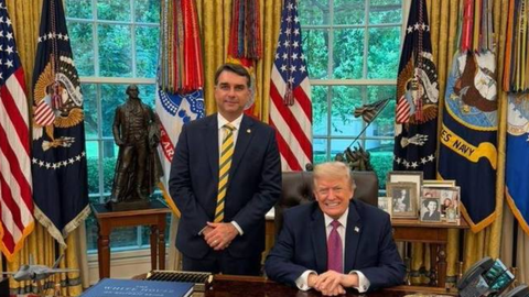 Reunião em Washington marca articulação internacional do senador - Imagem: Reprodução