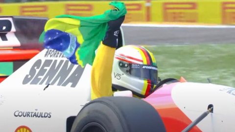 Pilotos realizam diversas homenagens à Senna antes do GP da Emilia-Romagna - Imagem: reprodução X I @blog_formula1
