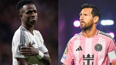 Vinicius Jr. e Lionel Messi - Imagem: Reprodução / Instagram / @vinijr / @leomessi