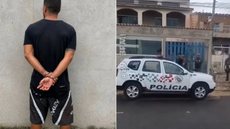 Prisão ocorreu após patrulhamento e novas informações que levaram a polícia ao local onde o homem se escondia - Imagem: Reprodução/Policia Militar
