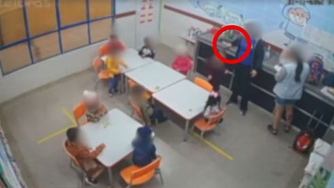 Funcionárias de creche são investigadas por suspeitas de agressão a criança - Imagem: Reprodução / Câmera de Segurança