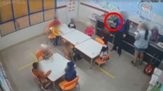 Funcionárias de creche são investigadas por suspeitas de agressão a criança - Imagem: Reprodução / Câmera de Segurança