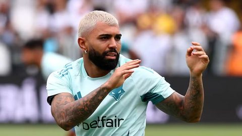 Gabigol foi titular do Cruzeiro contra o Santos - Foto: Mauricio De Souza/AGIF