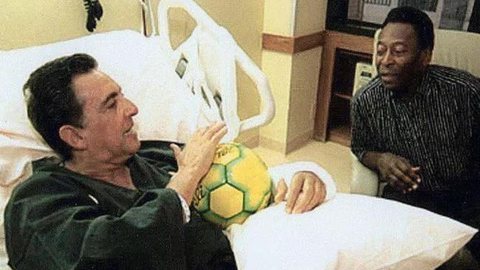Galvão Bueno e Pelé. - Imagem: Reprodução | Instagram