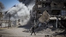 Desde o início da ofensiva militar israelense, mais de um milhão de pessoas foram deslocadas - Imagem: Reprodução / X / @mhdksafa