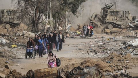 O orgão também apontou as ações de Israel com tendo “características de genocídio” - Imagem: Reprodução / X / @hrw