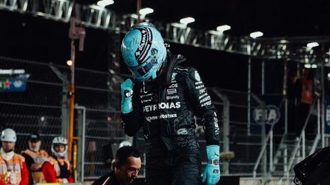 George Russell conquista pole position no GP de Las Vegas - Imagem: Reprodução / Instagram / @georgerussell63