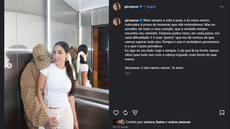 Giovanna Roque se manifesta nas redes sociais após prisão de MC Ryan SP - Imagem: Reprodução