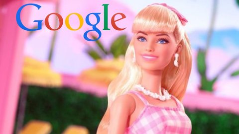O Google criou uma experiência ao usuário que envolve a Barbie! - Imagem: reprodução I Instagram @barbiethemovie e Wikipédia