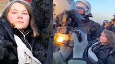 Em vídeo, Greta Thunberg é detida na Alemanha; entenda motivo da prisão - Imagem: reprodução YouTube / redes sociais