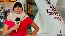 Gretchen se arrisca como repórter e vai ao Catar como correspondente da "Choquei" - Imagem: reprodução/Instagram @choquei