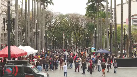 Manifestação na capital marca luta por direitos e justiça social - Imagem: Reprodução | TV Globo