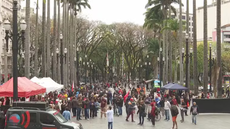 Manifestação na capital marca luta por direitos e justiça social - Imagem: Reprodução | TV Globo