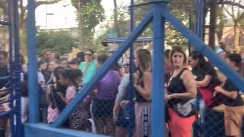 Guarulhos teve fila imensa por projeto que revelou Rebeca Andrade - Imagem: Reprodução / G1