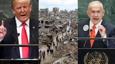 Guerra em Gaza: Trump otimista, Netanyahu não cede no conflito - Imagem: Reprodução
