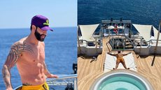 Gusttavo Lima celebra aniversário em iate de luxo avaliado em quase R$ 1 bilhão - Imagem: Reprodução/ Instagram