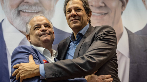 Lula sinalizou que a composição para a disputa pelo Governo de São Paulo já está definida, com Fernando Haddad e Márcio França - Imagem: Reprodução
