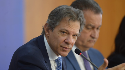 Fernando Haddad durante pronunciamento em vídeo nas redes sociais sobre desinformação política - Imagem: Reprodução