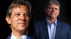 Apesar da liderança, Tarcísio enfrenta desafios com adversários como Haddad, Tebet e Alckmin, mantendo a disputa acirrada - Imagem: Reprodução/Celso Tavares/g1/USP Direito