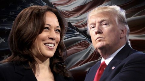 Kamala Harris e Donald Trump - Imagem: Reprodução / X (twitter)