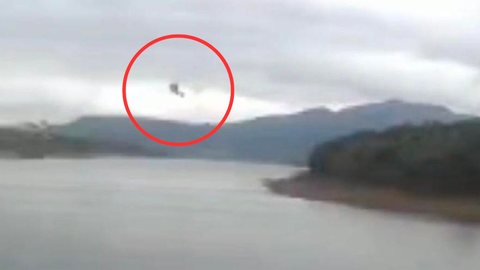 VÍDEO: helicóptero com 4 pessoas cai e deixa uma vítima - Imagem: reprodução YouTube